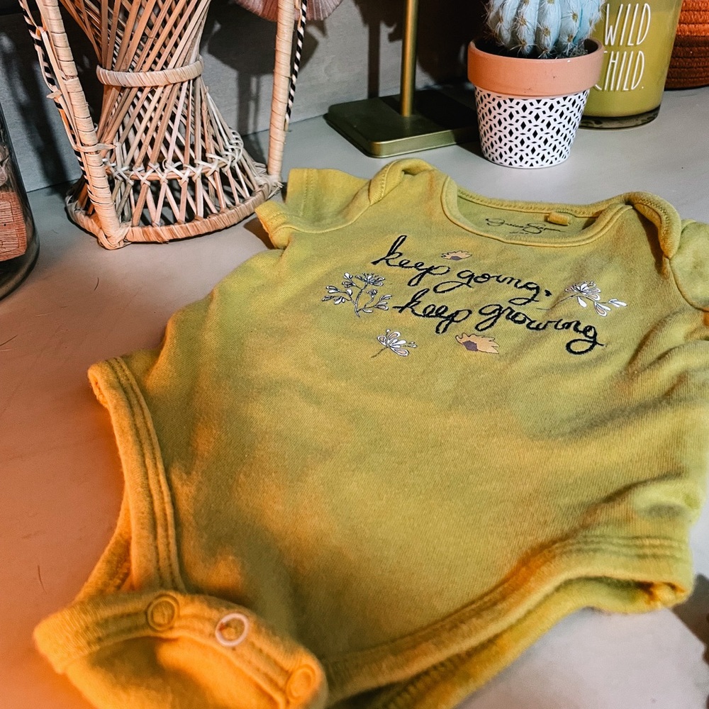 GROW Yellow Onesie